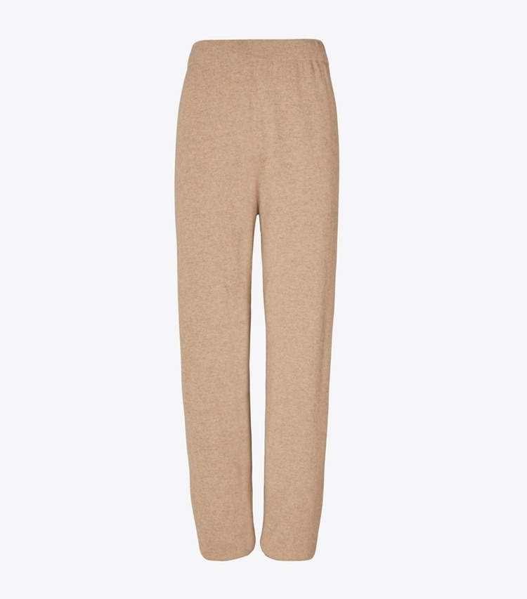 Tory Sport designer bottoms Cashmere Jogger in Natural Heather front