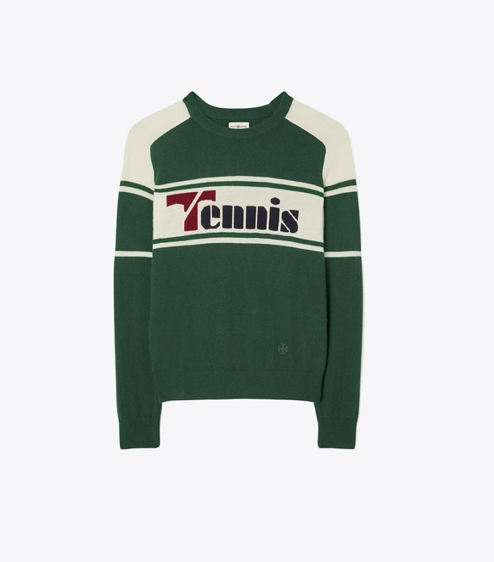 Cashmere Retro Tennis Sweater