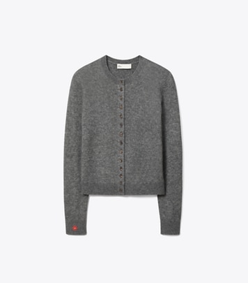 TORY BURCH ニット Cropped Wool Ribbed Cardigan: Women's Clothing | Sweaters | Tory