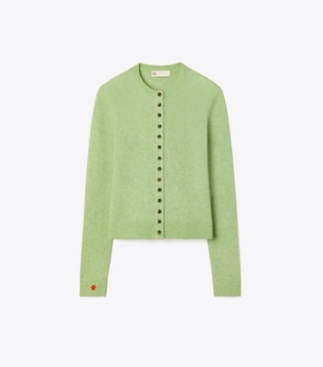 美品 TORY BURCH ロゴボタン カーディガン XS JP:S~M位 シルクフロント カーディガン: レディース セーター | Tory Burch JP