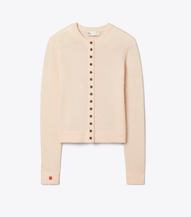 Tory Burch designer sweaters Cashmere Silk Cardigan in Archroma 108-210 front