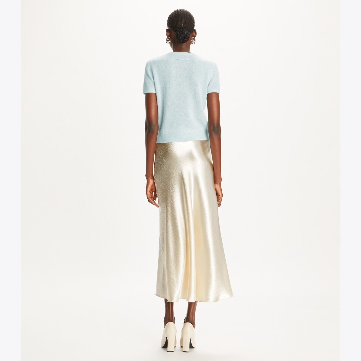 Cashmere Silk T-Shirt: Women's Designer Sweaters | Tory Burch
