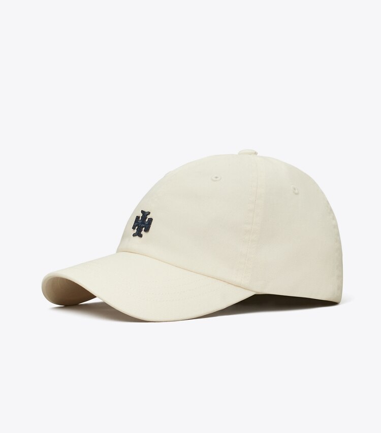 Tory Sport designer chapeaux Casquette à logo in Ivory Pearl angle