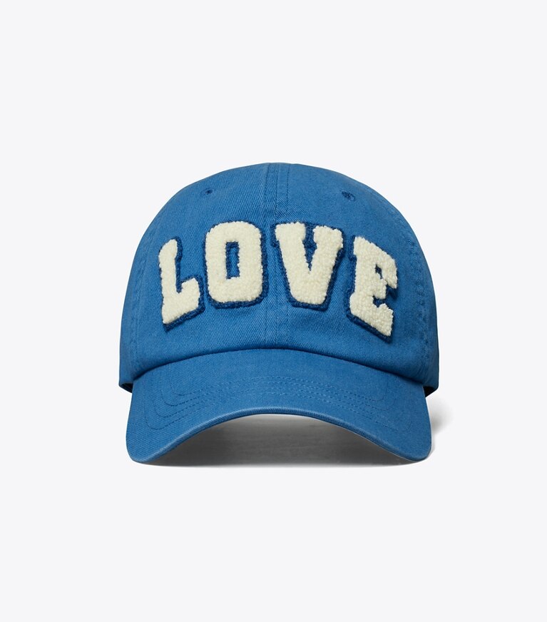 Tory Sport designer chapeaux Casquette Love in Blue Wash front