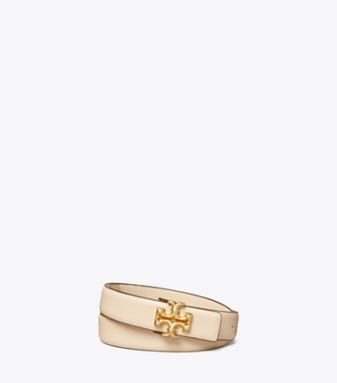 Tory Burch designer ceintures Ceinture Eleanor 2,5 cm in NEW CREAM / GOLD front
