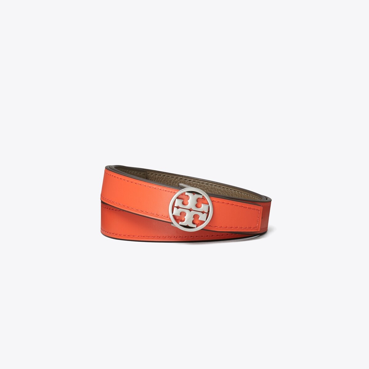 Ceinture tressée unie cuir cognac ǀ The Green Lord