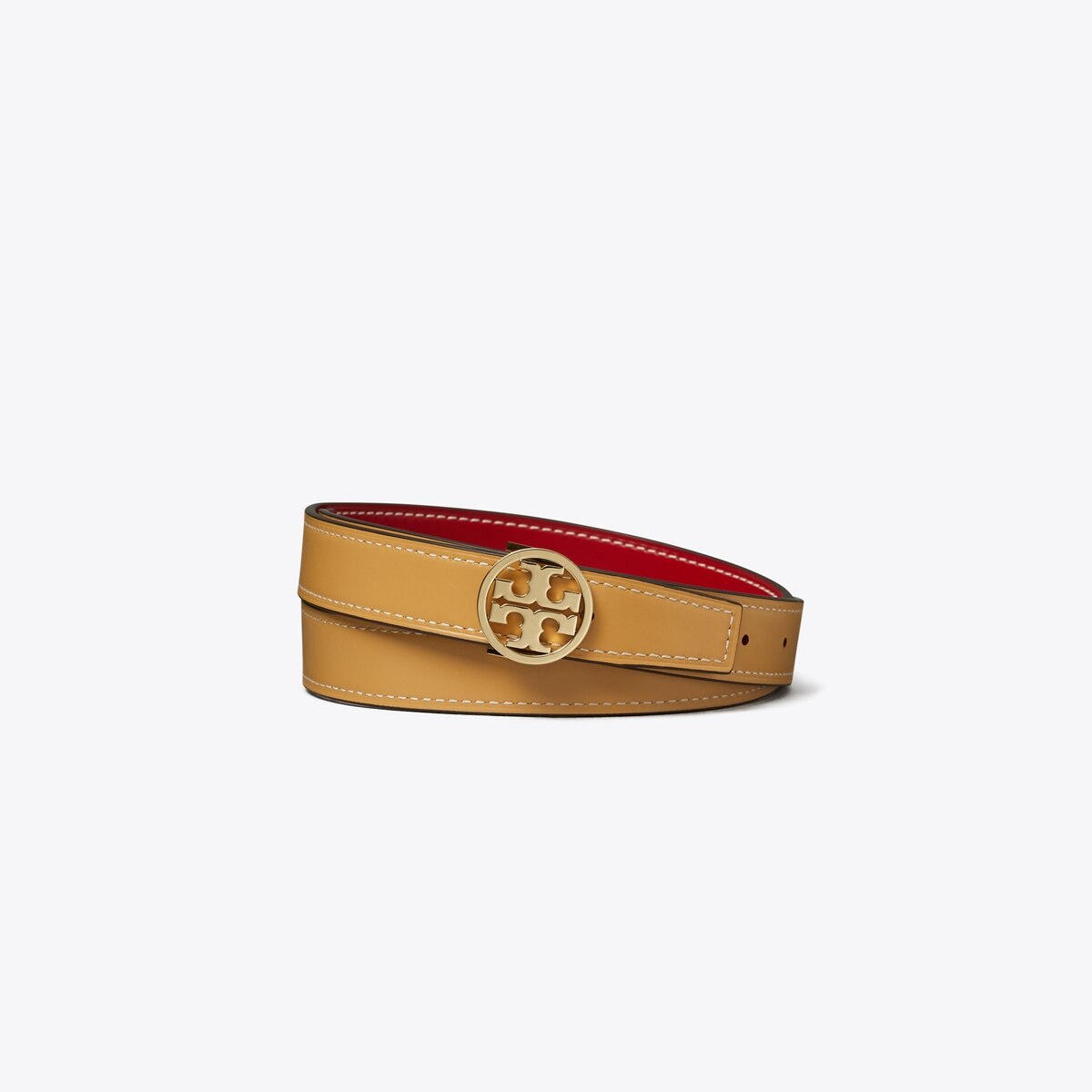 Tory Burch The Classic T Montre en cuir pour femme Doré/noir Taille