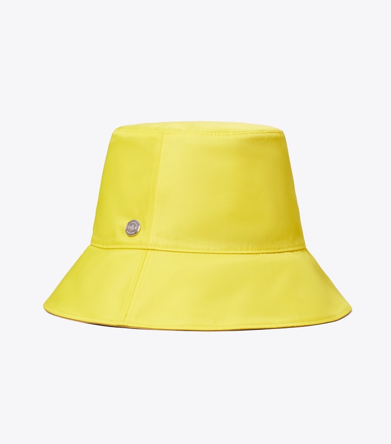 Tory Burch diseñador sombreros Chambergo Twist en Wheat reversible plegable