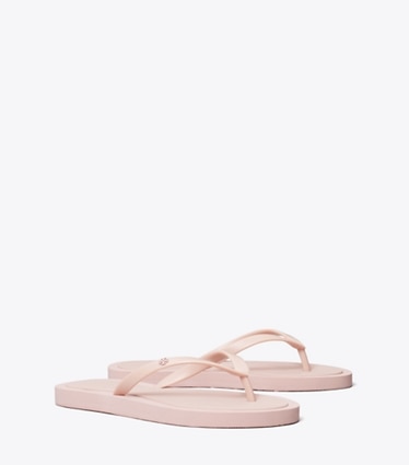 Tory Burch diseñador sandalias Chanclas acolchadas Kira en PINK MEADOW ángulo