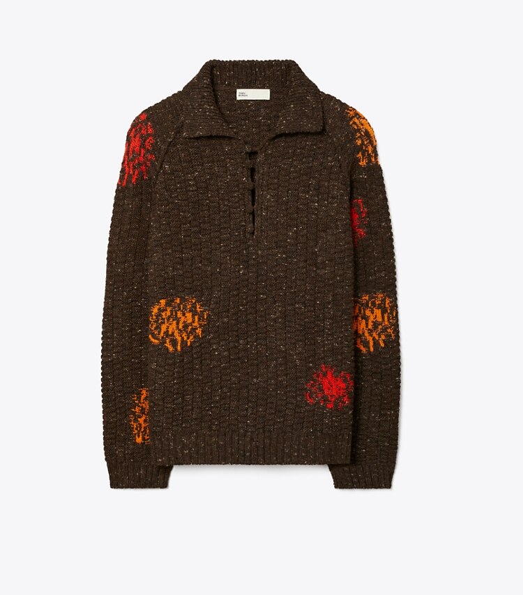 Tory Burch designer sweaters Chandail en laine et alpaga dans Brown de face