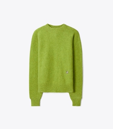 Tory Burch designer sweaters Chandail en laine dans Avocado de face