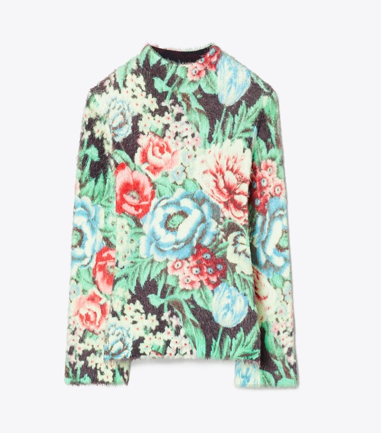 Tory Burch designer sweaters Chandail imprimé dans Multi Floral de face