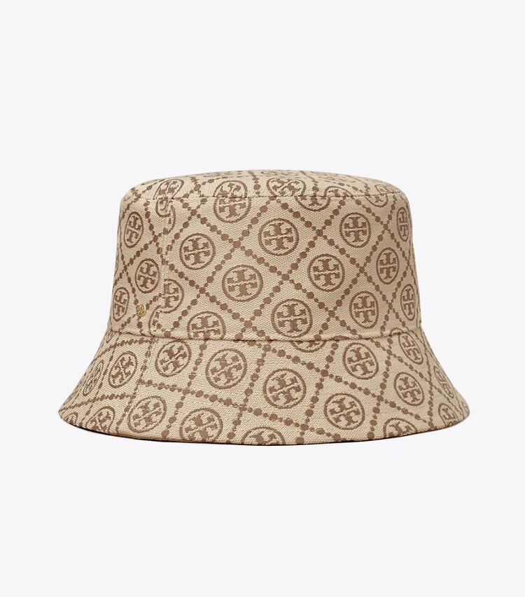 Tory Burch designer chapeaux Chapeau bob à bord court T Monogram dans Hazel de face