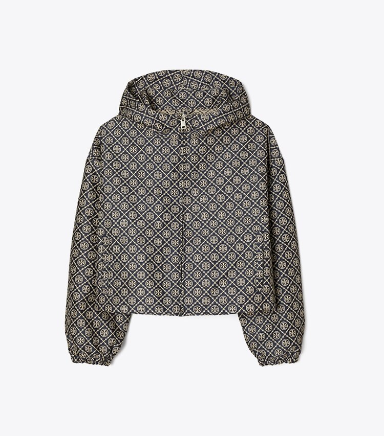Tory Burch diseñador chaquetas Chaqueta con monograma de T de jacquard en TORY NAVY T MONOGRAM frontal