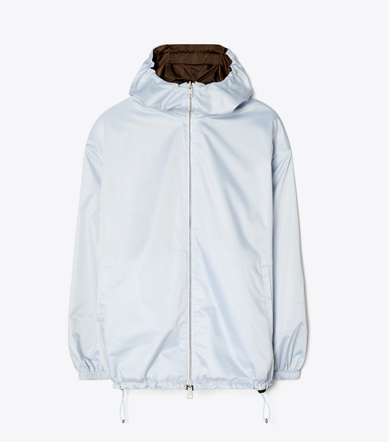 Tory Burch diseñador chaquetas Chaqueta reversible en Dark Roast / Cool Mist reversible plegable