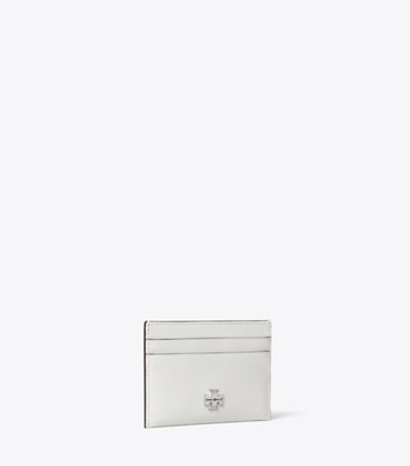 Tory Burch designer card cases Charlie Card Case in Bianco angle