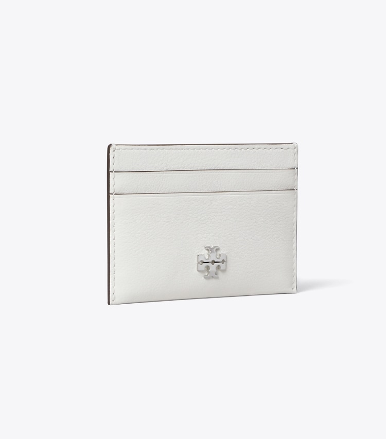 Tory Burch designer card cases Charlie Card Case in Bianco angle