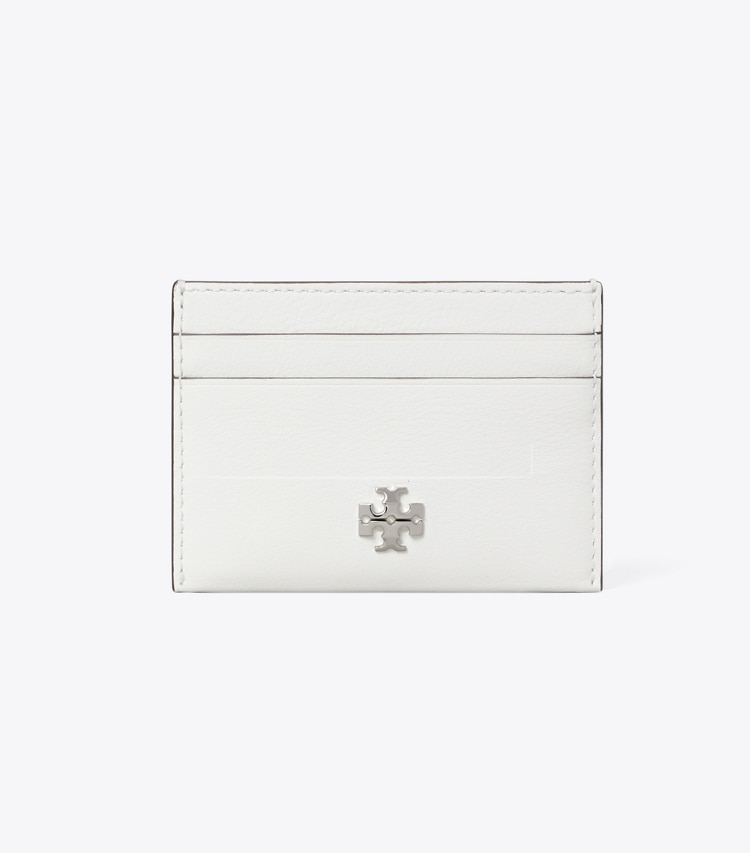 Tory Burch designer card cases Charlie Card Case in Bianco front