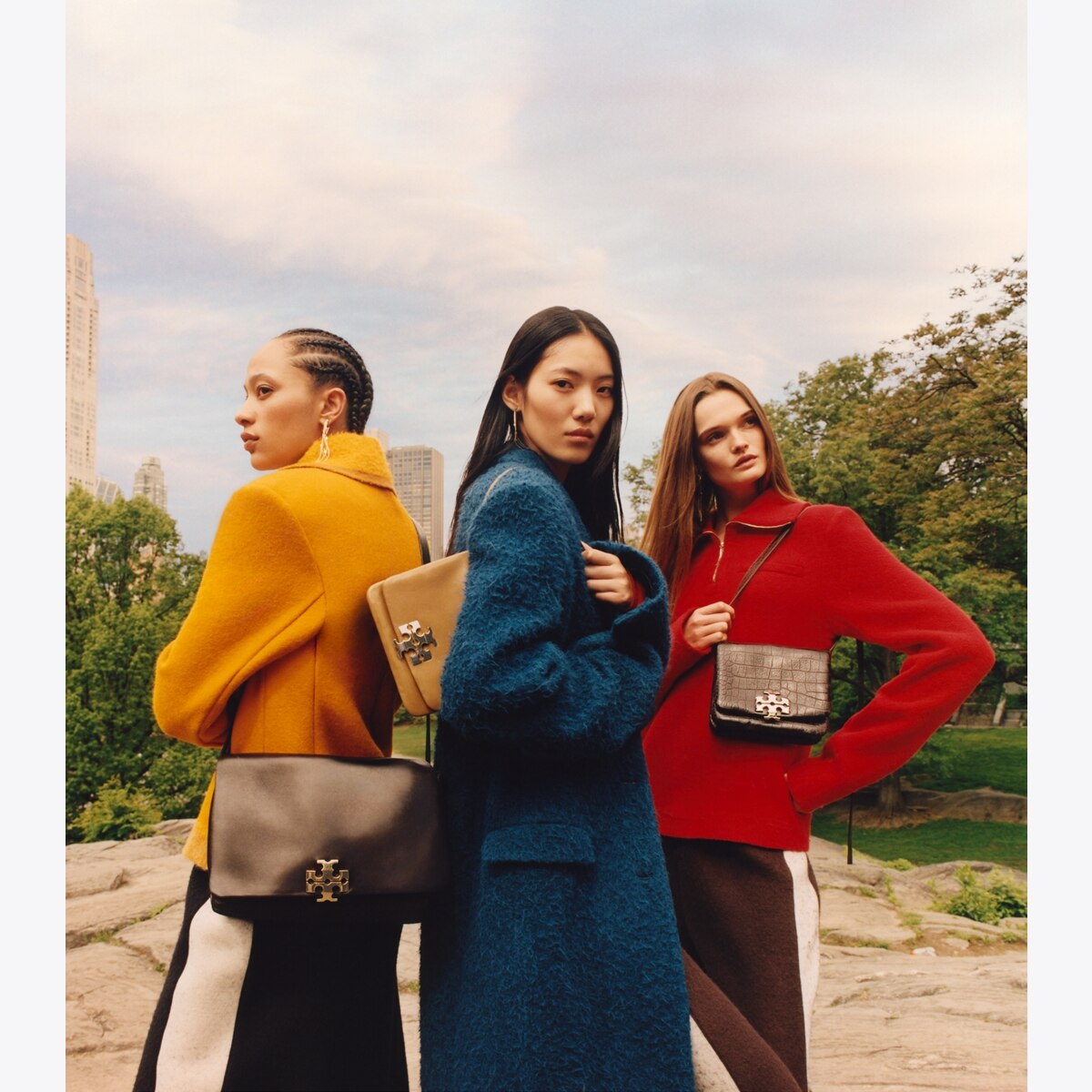 【新品】Tory Burch　ジョージア　バレエ　ソフトクロコ　エンボス Tory Burch Eleanor Croc-Embossed Bag – Club de Mode