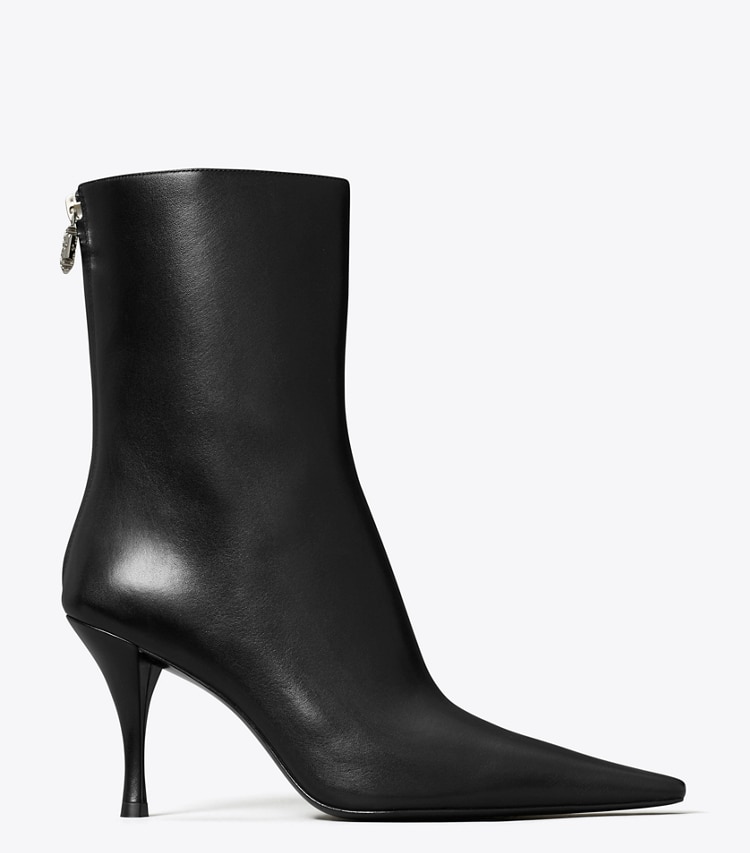 Tory Burch designer ankle boots Charlie Heeled Ankle Boot in PERFECT BLACK side