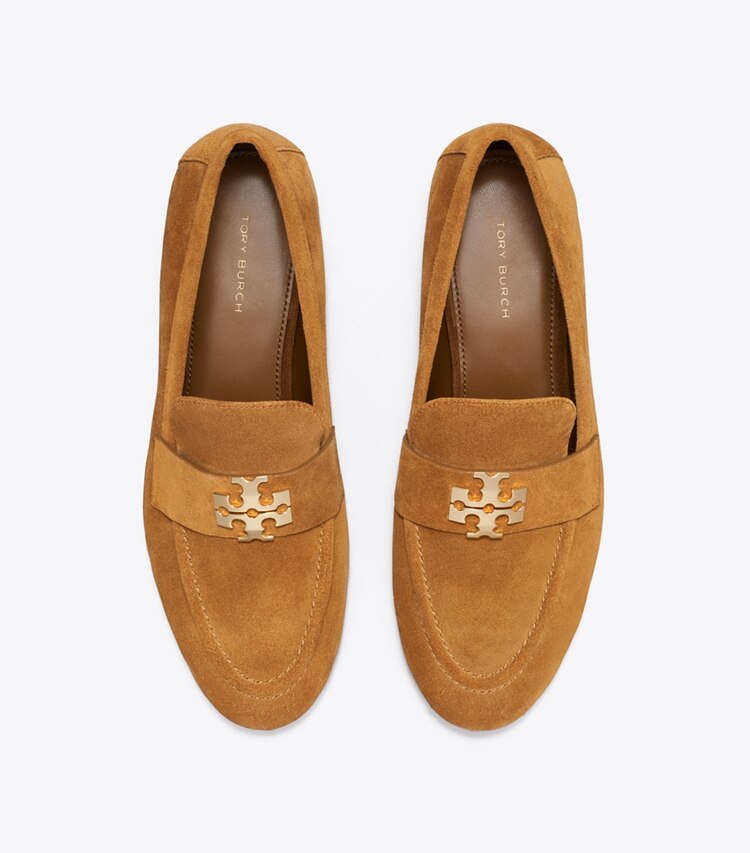 Tory Burch designer フラット チャーリー ローファー ワイド in Toffee オーバーヘッド