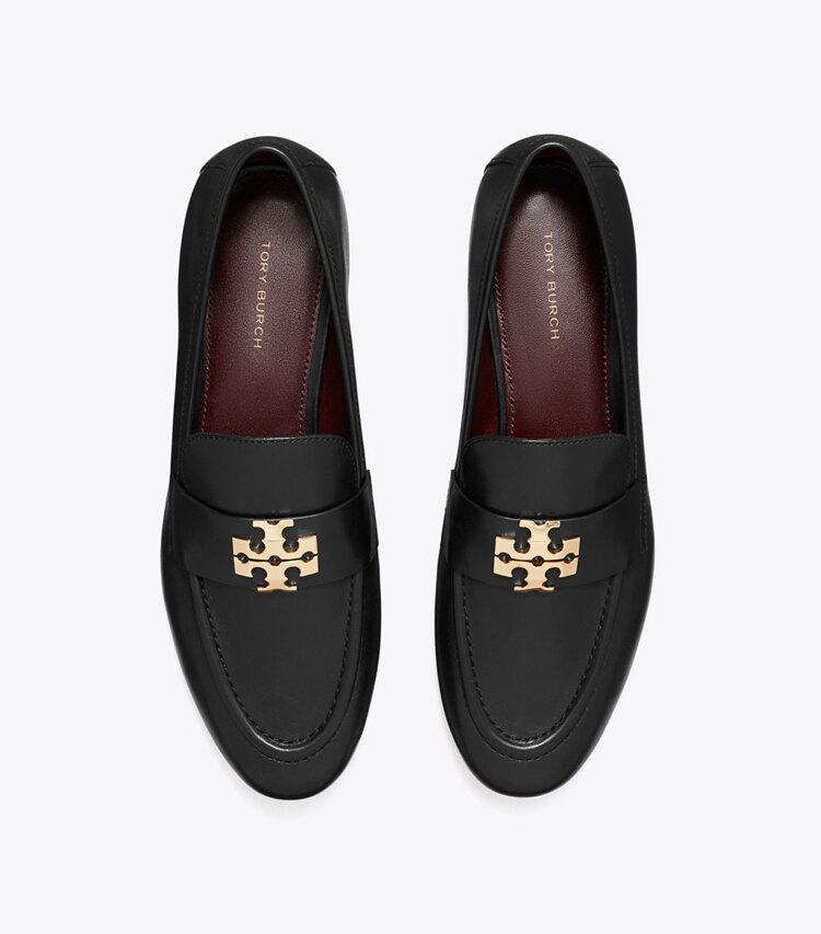Tory Burch designer フラット チャーリー ローファー、ワイド in PERFECT BLACK / GOLD オーバーヘッド