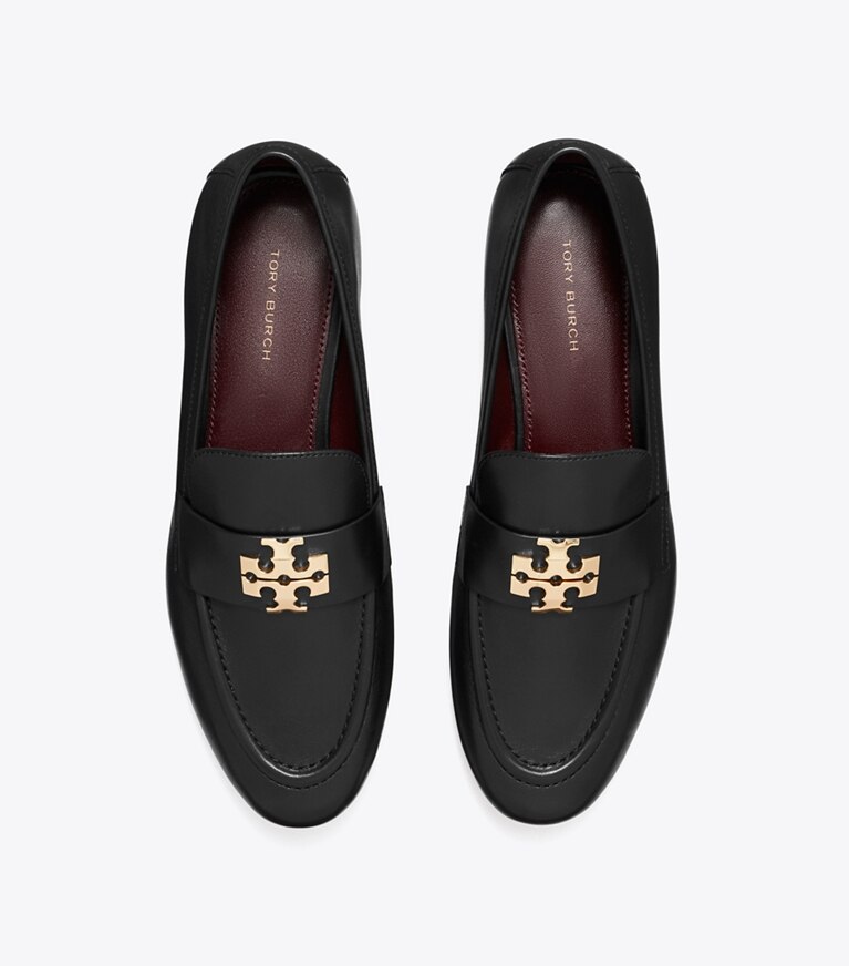 Tory Burch designer フラット チャーリー ローファー、ワイド in PERFECT BLACK / GOLD オーバーヘッド
