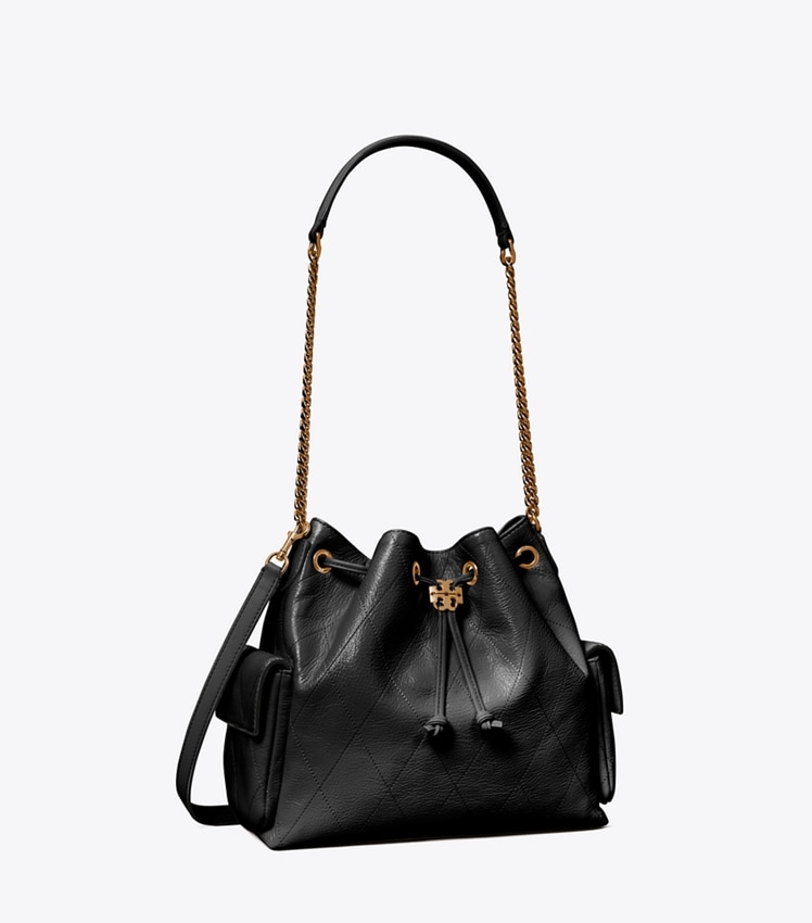 Charlie Quilted Drawstring Shoulder Bag by Tory Burch