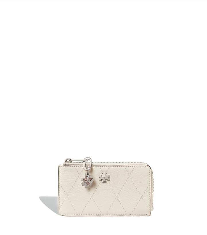Charlie Quilted Zip Card Case