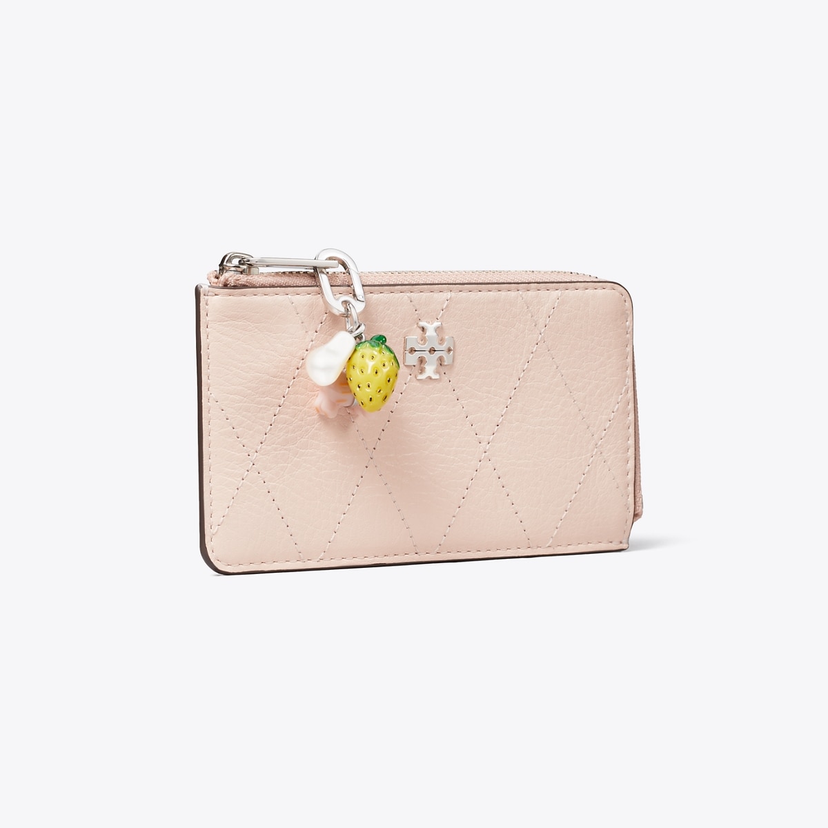 Charlie Quilted Zip Card Case: Women's Designer Card Cases | Tory