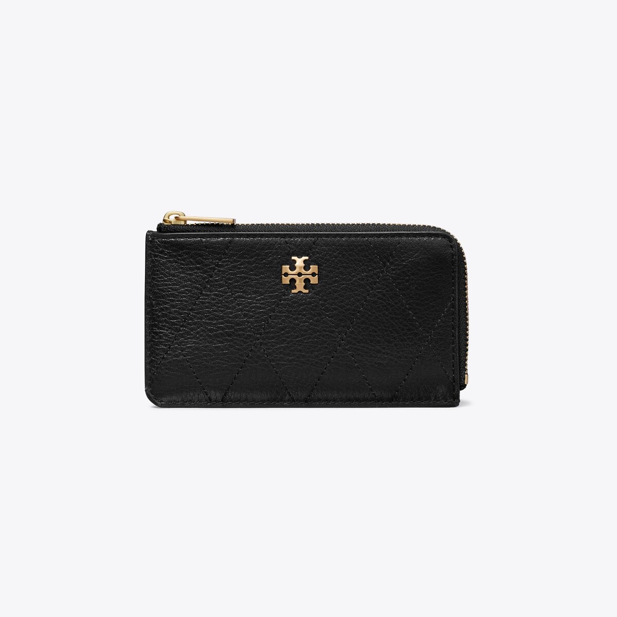 Tory Burch 編み込みデザイン ケース カードケース Charlie Quilted Zip Card Case: Women's Designer Card Cases | Tory