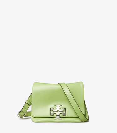 Tory Burch designer shoulder bags Charlie Runway Shoulder Bag in Celery Juice front