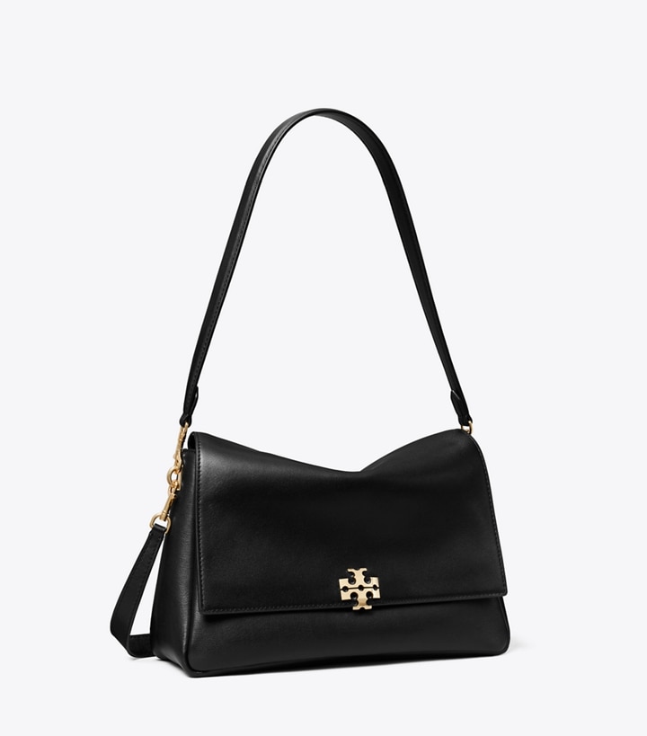 Tory Burch designer schultertaschen Charlie Schultertasche in Black angle