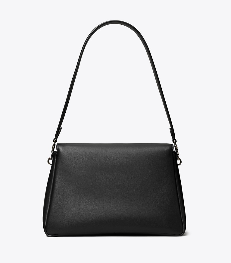 Tory Burch designer schultertaschen Charlie Schultertasche in Black zurück