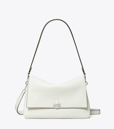 Tory Burch designer schultertaschen Charlie Schultertasche in Bianco front