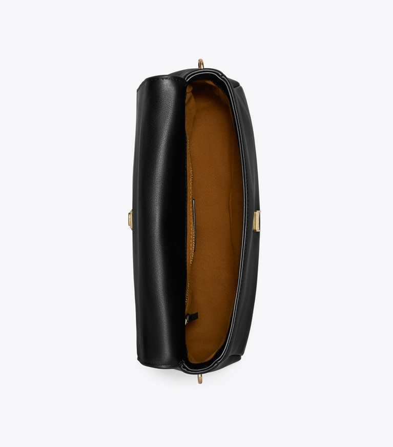 Tory Burch designer schultertaschen Charlie Schultertasche in Black von oben