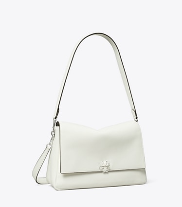 Tory Burch designer shoulder bags Charlie Shoulder Bag in Bianco angle