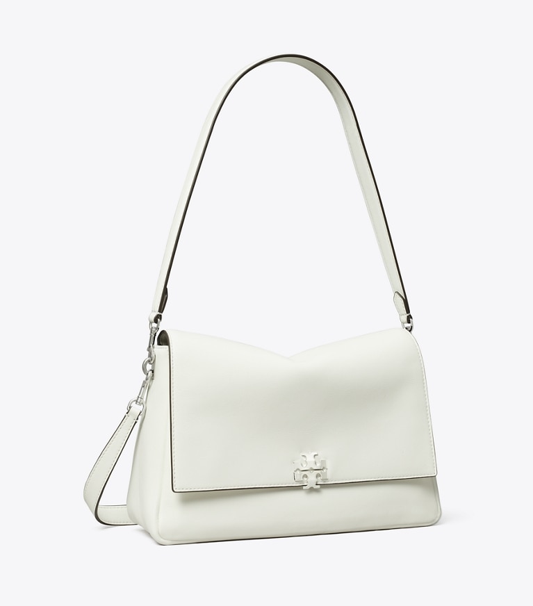 Tory Burch designer shoulder bags Charlie Shoulder Bag in Bianco angle