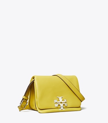 Tory Burch designer shoulder bags Charlie Shoulder Bag in Golden Kiwi angle