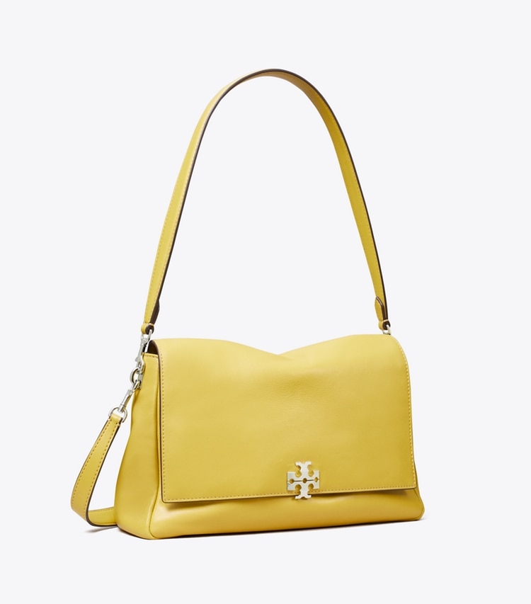 Tory Burch designer shoulder bags Charlie Shoulder Bag in Golden Kiwi angle