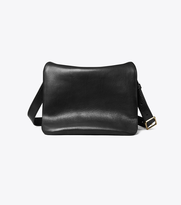 Tory Burch designer shoulder bags Charlie Shoulder Bag in BLACK/GOLD angle