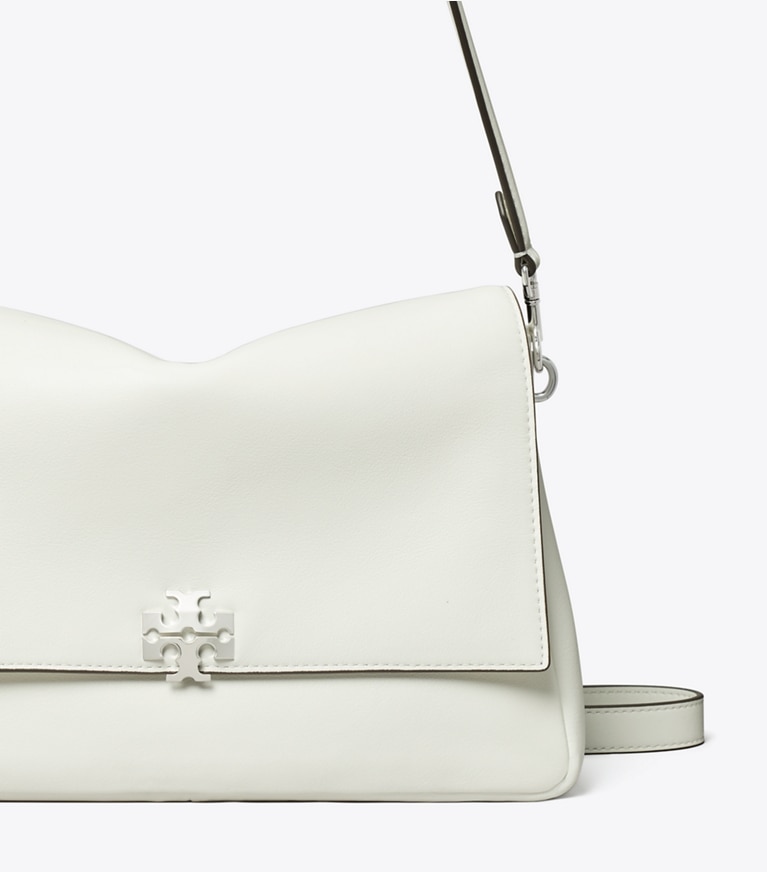 Tory Burch designer shoulder bags Charlie Shoulder Bag in Bianco detail