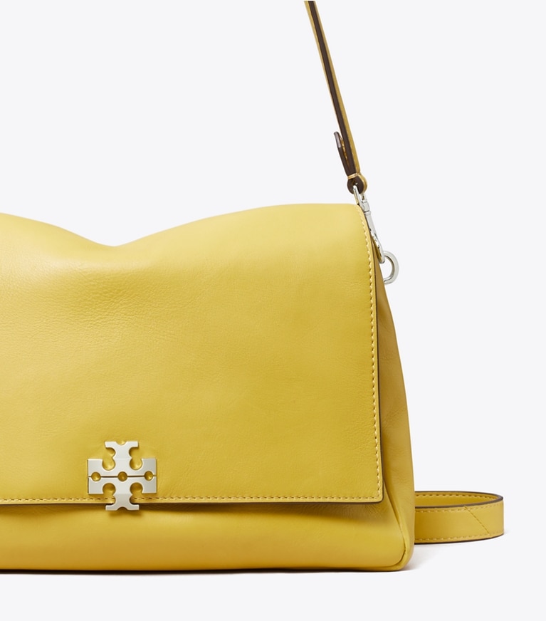 Tory Burch designer shoulder bags Charlie Shoulder Bag in Golden Kiwi detail