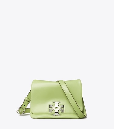 Tory Burch designer shoulder bags Charlie Shoulder Bag in Celery Juice front