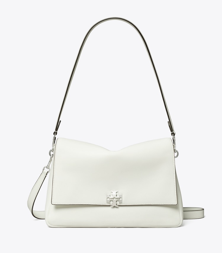 Tory Burch designer shoulder bags Charlie Shoulder Bag in Bianco front