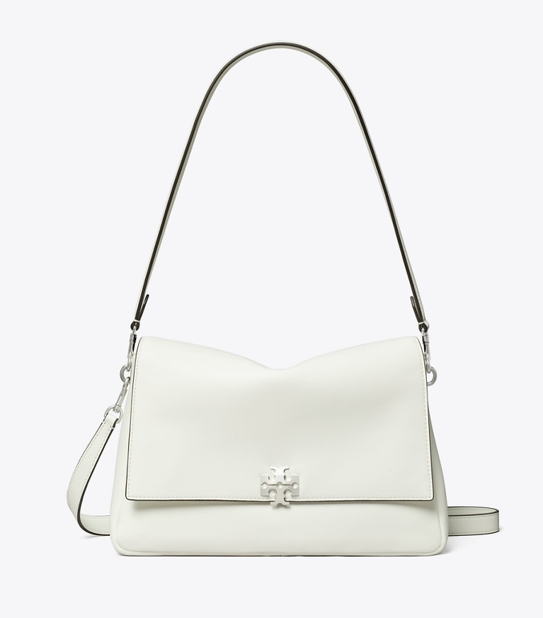 Tory Burch designer shoulder bags Charlie Shoulder Bag in Bianco front