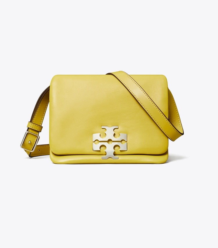 Tory Burch designer shoulder bags Charlie Shoulder Bag in Golden Kiwi front