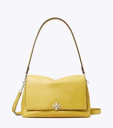 Tory Burch designer shoulder bags Charlie Shoulder Bag in Golden Kiwi front