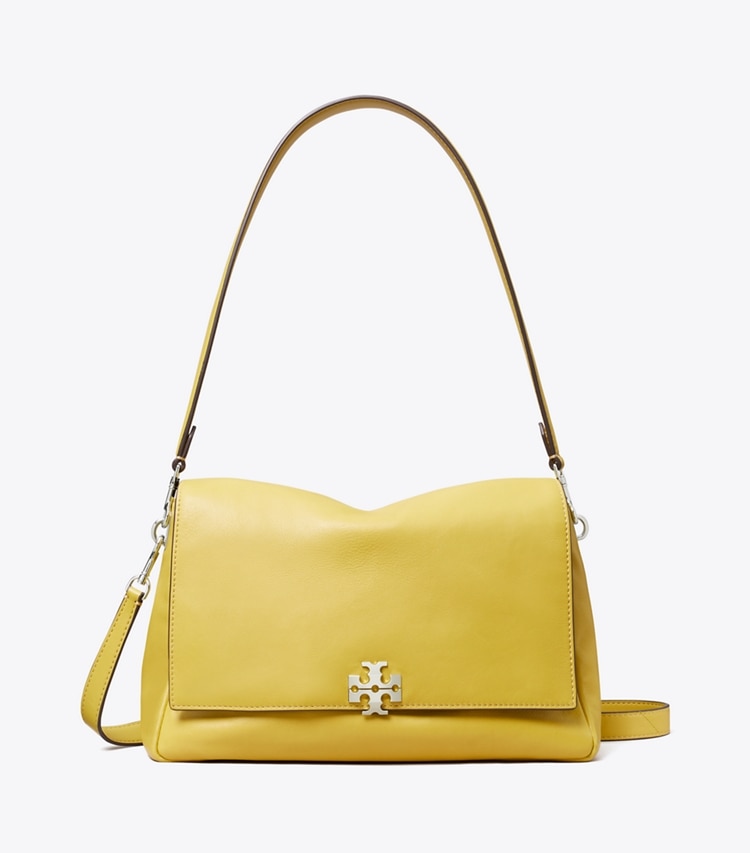 Tory Burch designer shoulder bags Charlie Shoulder Bag in Golden Kiwi front