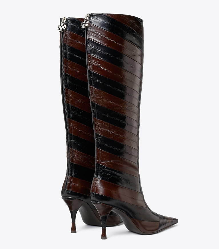 Tory Burch designer knee boots Charlie Tall Boot in BROWN / BLACK additional